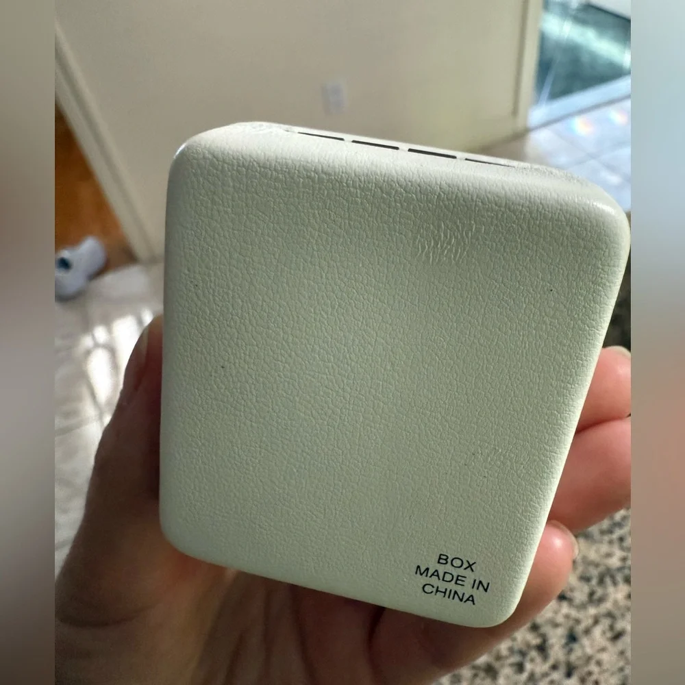 14KT Gold Heart Earrings with Rose Accents - Picture 6 of 6